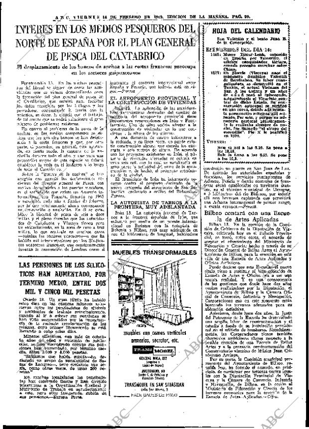 ABC MADRID 14-02-1969 página 29