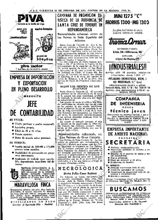 ABC MADRID 14-02-1969 página 30