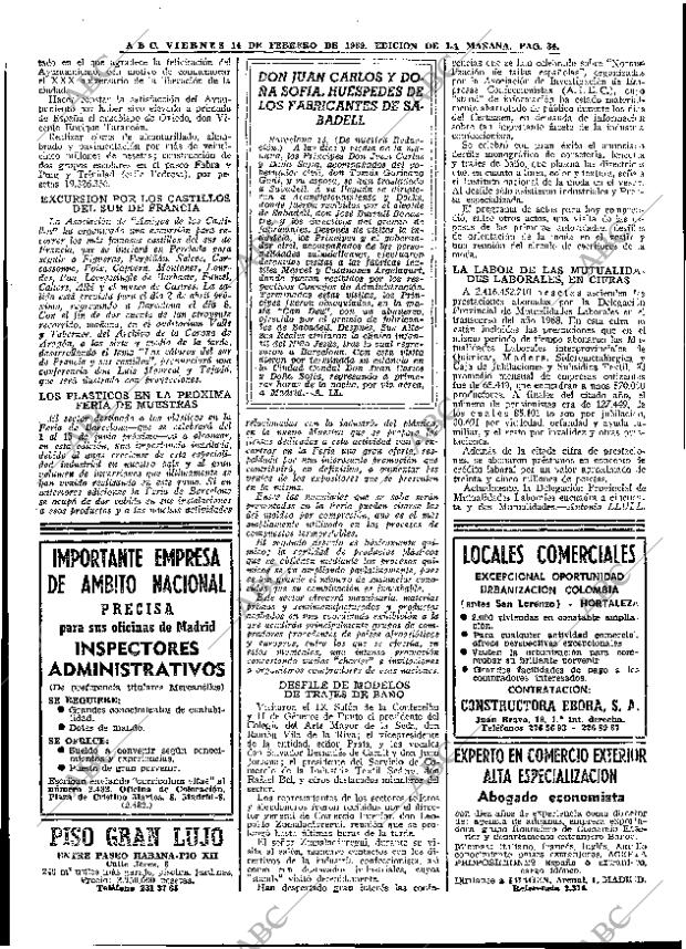 ABC MADRID 14-02-1969 página 34