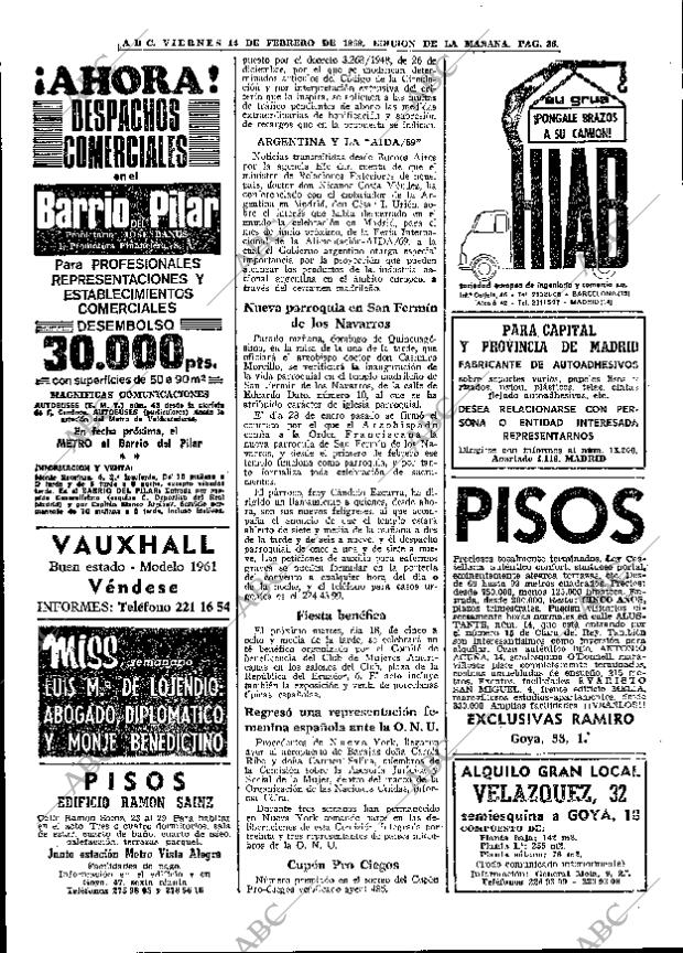 ABC MADRID 14-02-1969 página 36