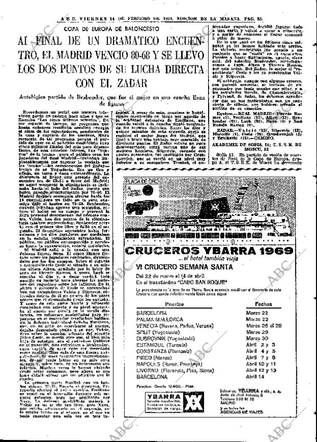 ABC MADRID 14-02-1969 página 55