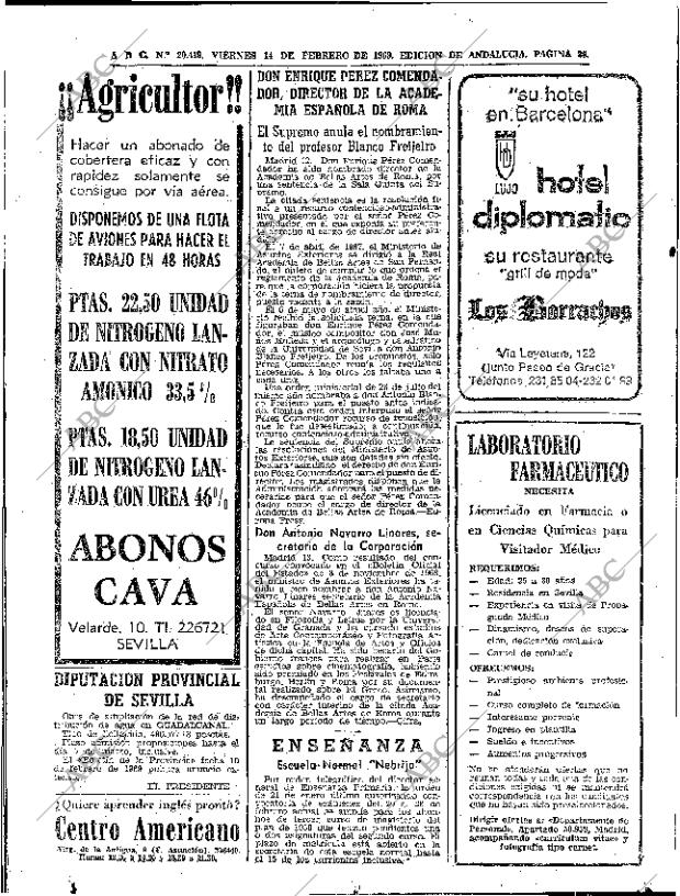 ABC SEVILLA 14-02-1969 página 24