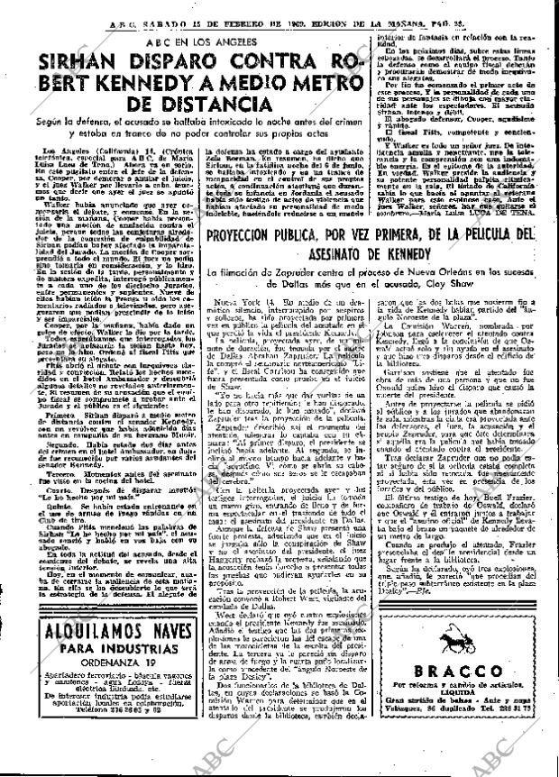 ABC MADRID 15-02-1969 página 23