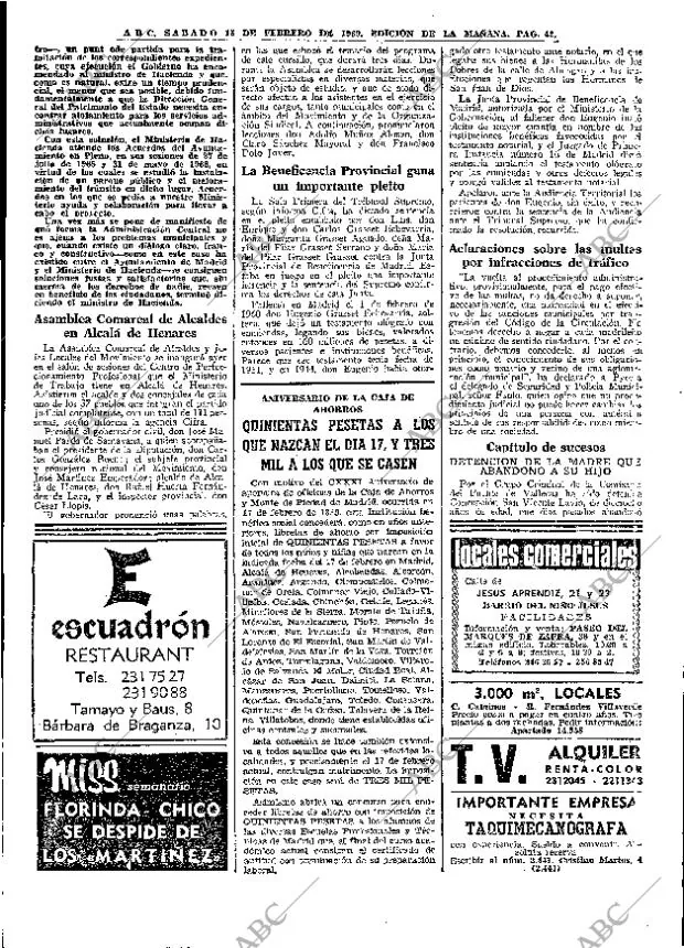 ABC MADRID 15-02-1969 página 42
