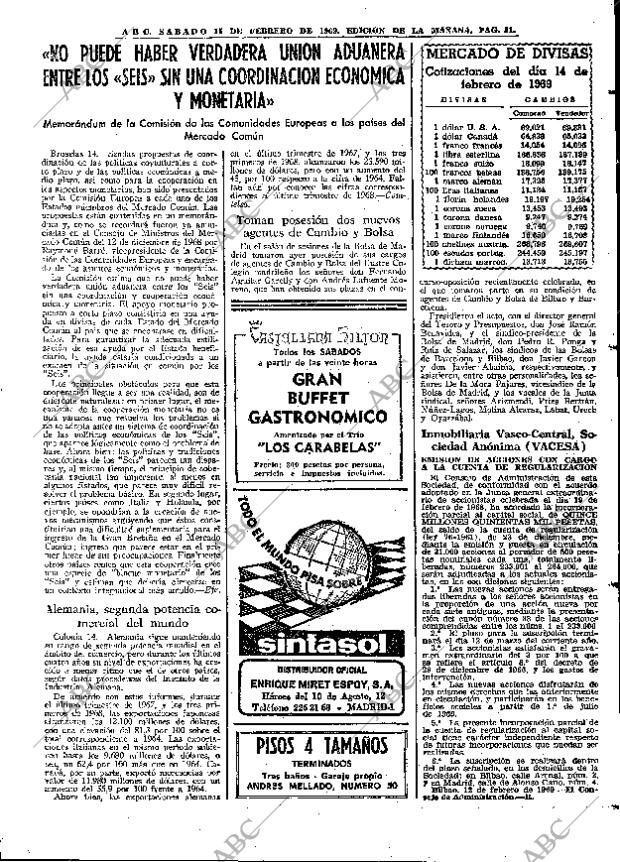 ABC MADRID 15-02-1969 página 51