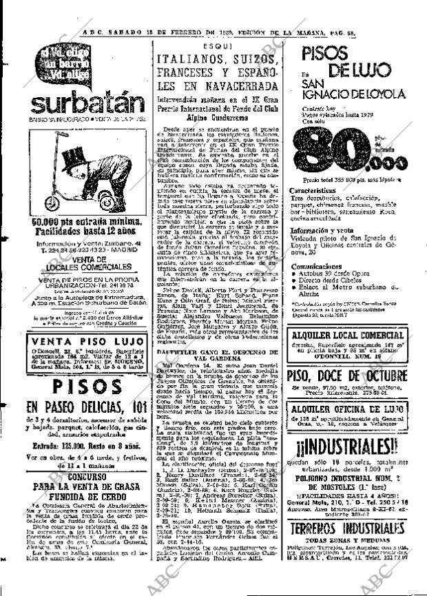 ABC MADRID 15-02-1969 página 58