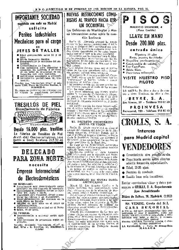 ABC MADRID 16-02-1969 página 18