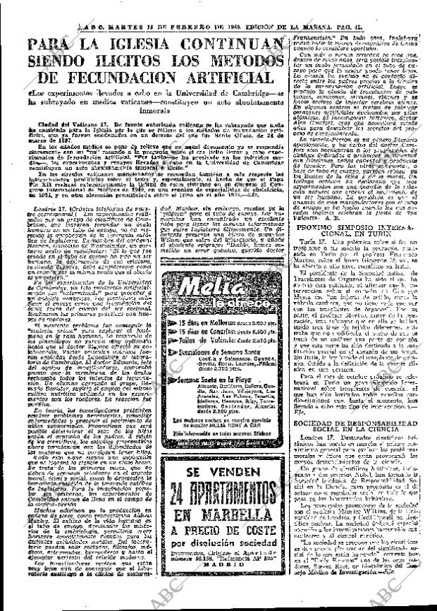 ABC MADRID 18-02-1969 página 42
