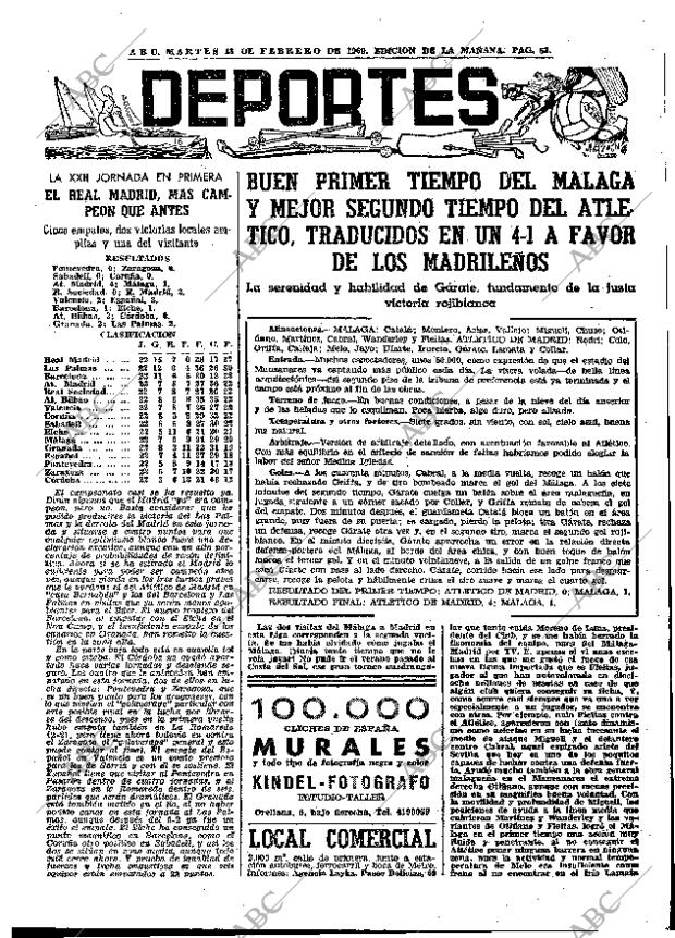 ABC MADRID 18-02-1969 página 53