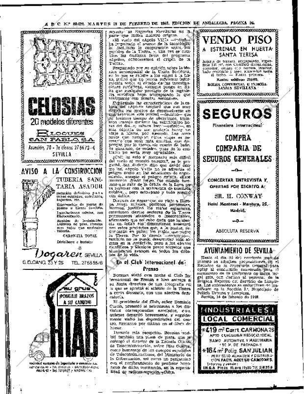 ABC SEVILLA 18-02-1969 página 26