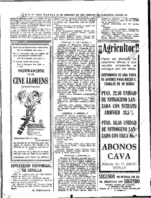 ABC SEVILLA 18-02-1969 página 46