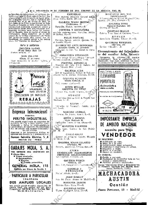 ABC MADRID 19-02-1969 página 58