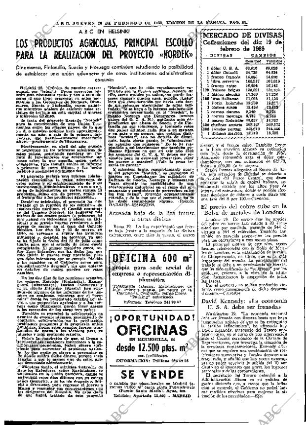 ABC MADRID 20-02-1969 página 51