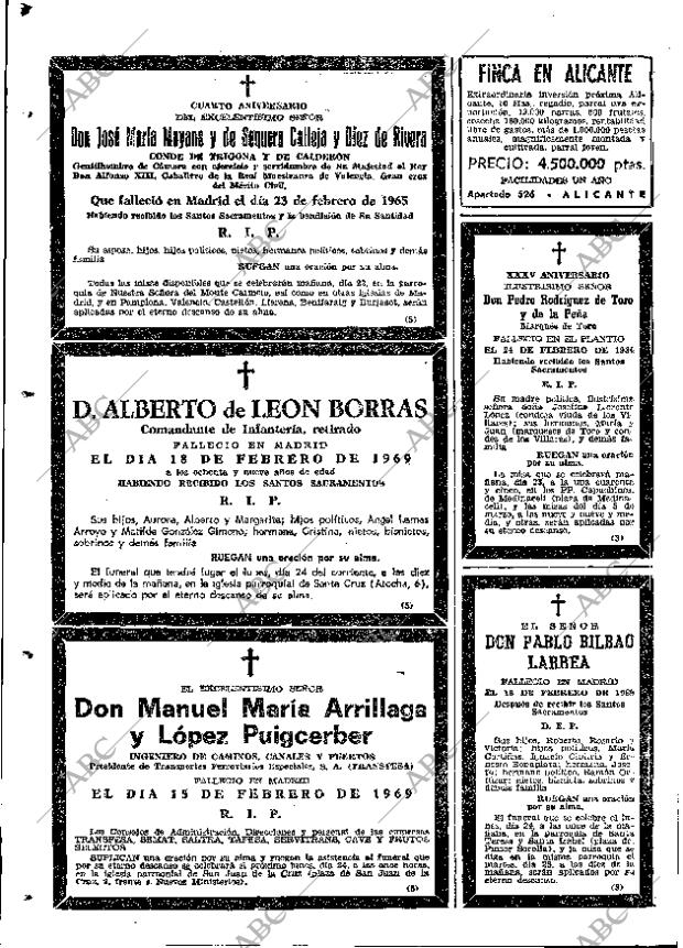 ABC MADRID 22-02-1969 página 92