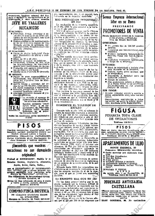 ABC MADRID 23-02-1969 página 42