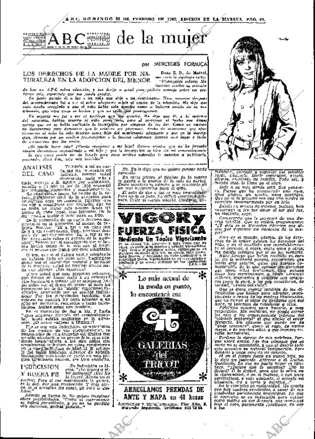 ABC MADRID 23-02-1969 página 49