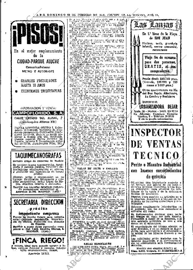 ABC MADRID 23-02-1969 página 74