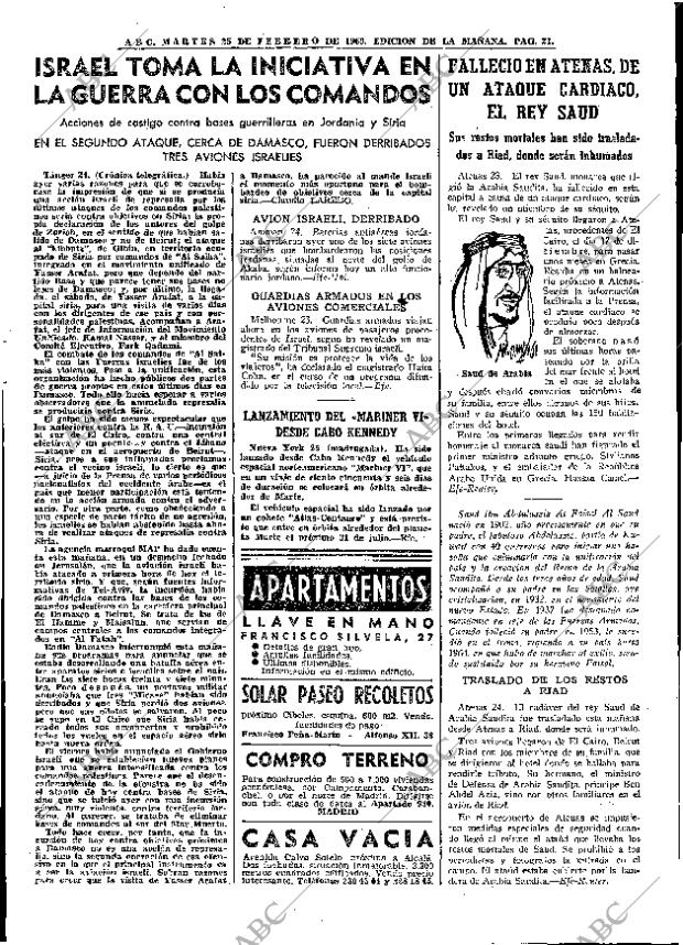 ABC MADRID 25-02-1969 página 21