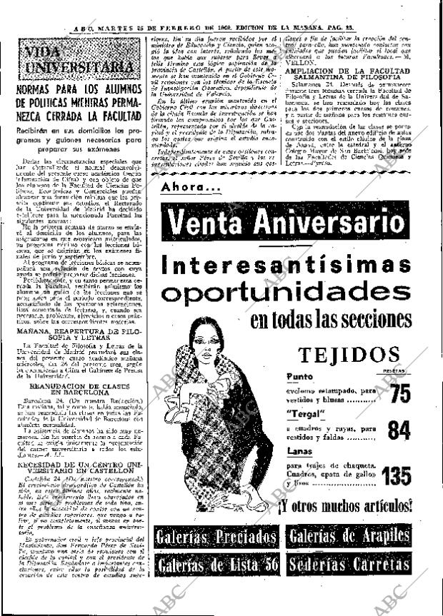 ABC MADRID 25-02-1969 página 25