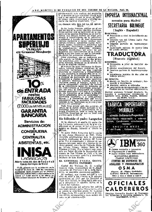 ABC MADRID 25-02-1969 página 28