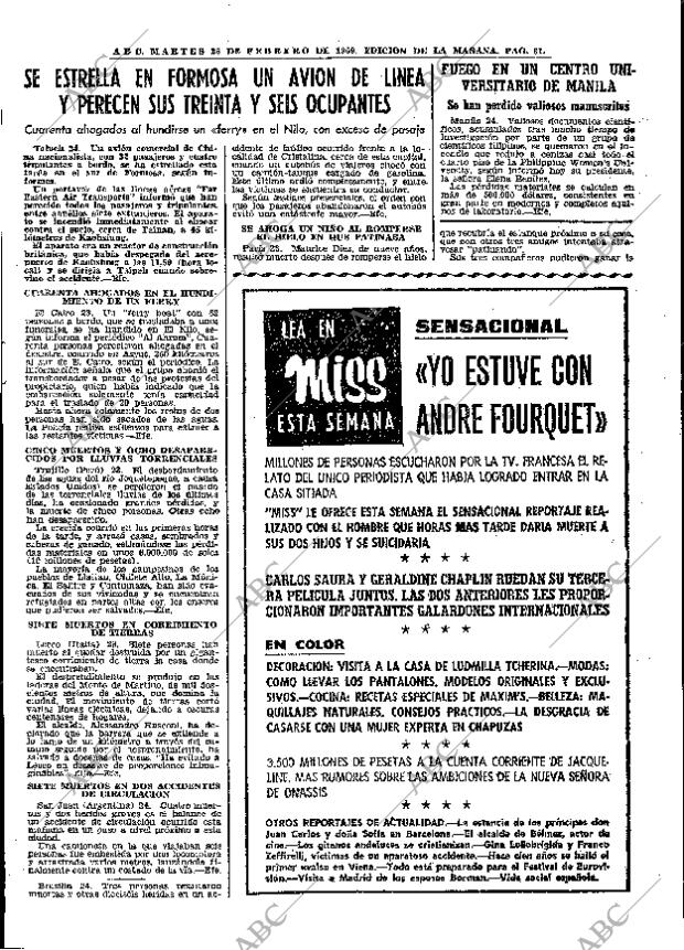 ABC MADRID 25-02-1969 página 31