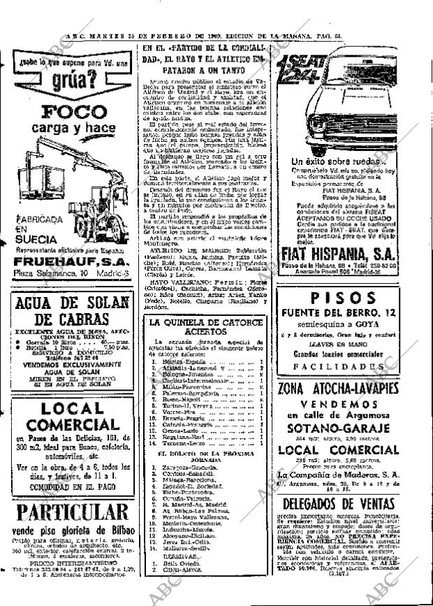 ABC MADRID 25-02-1969 página 64
