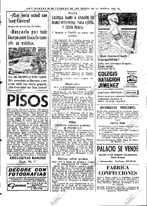 ABC MADRID 25-02-1969 página 70