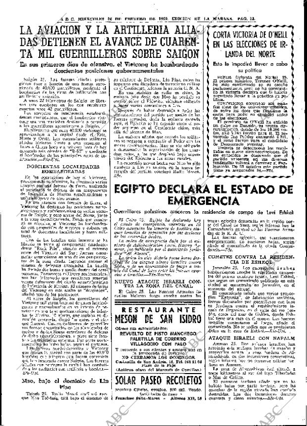 ABC MADRID 26-02-1969 página 23