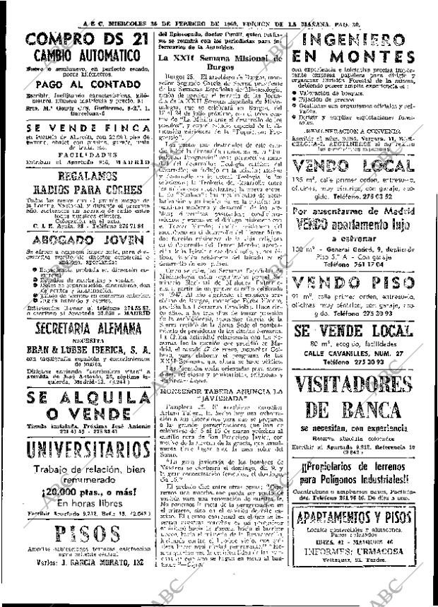 ABC MADRID 26-02-1969 página 30
