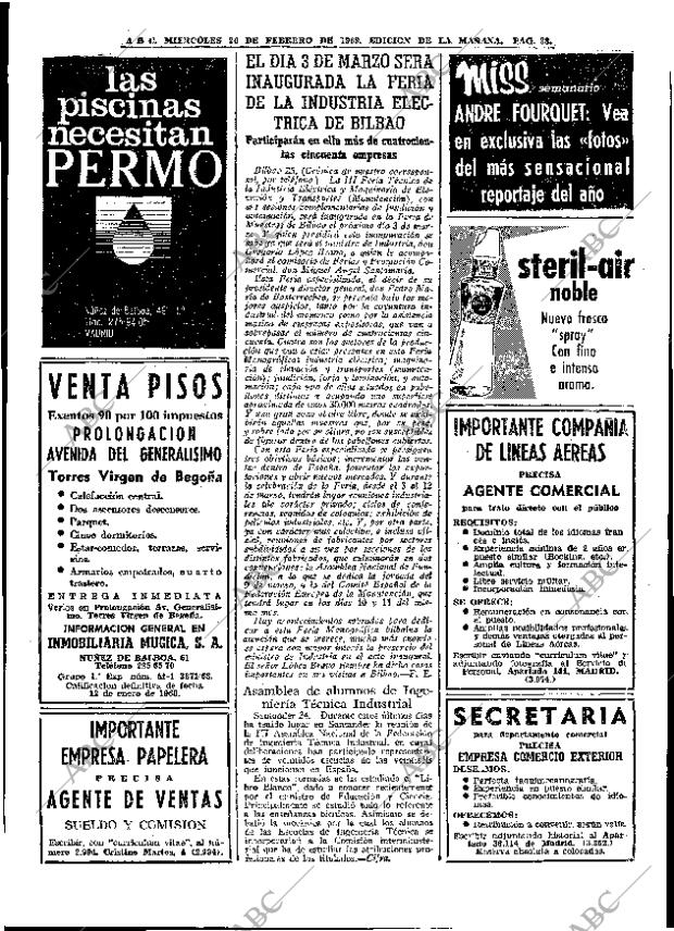 ABC MADRID 26-02-1969 página 38