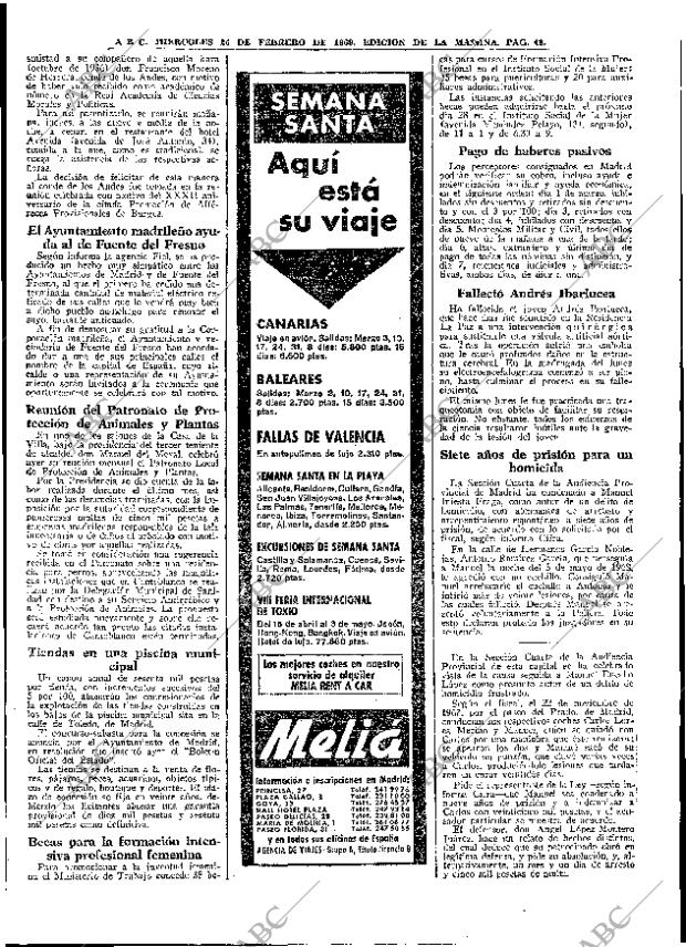 ABC MADRID 26-02-1969 página 48