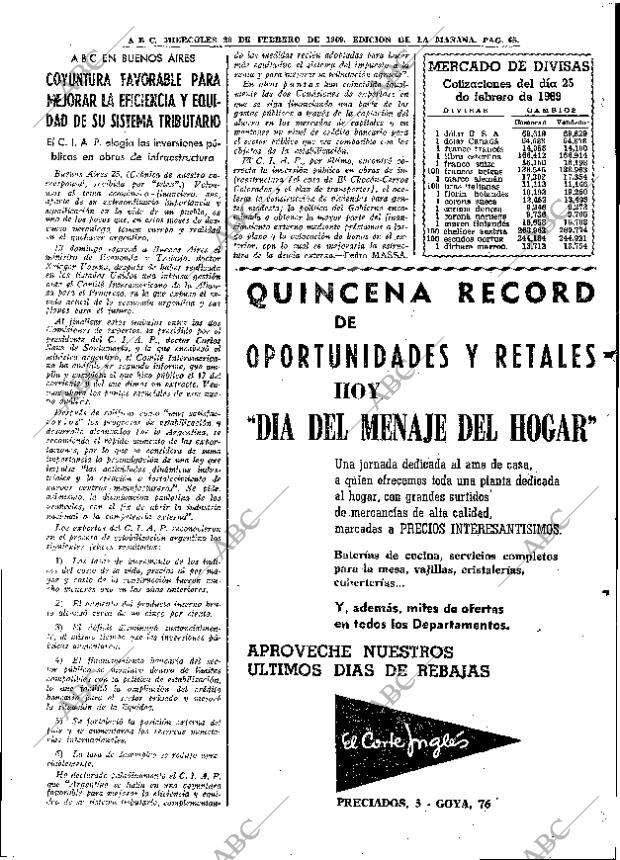 ABC MADRID 26-02-1969 página 65