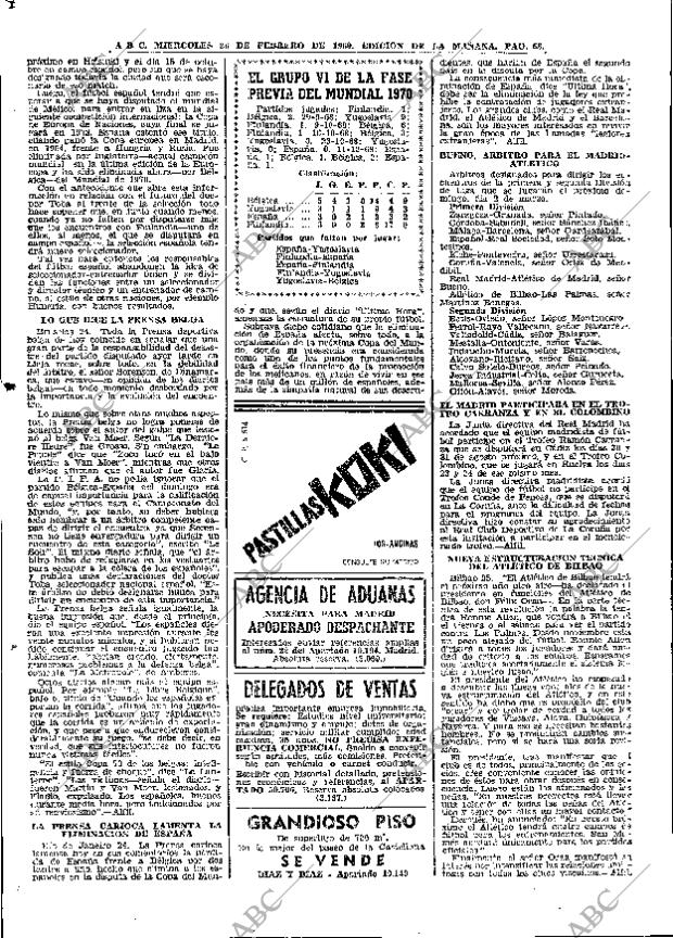 ABC MADRID 26-02-1969 página 68