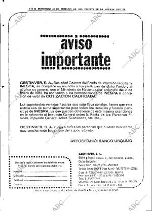 ABC MADRID 26-02-1969 página 74