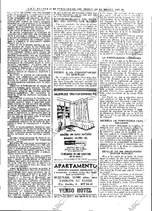 ABC MADRID 27-02-1969 página 42