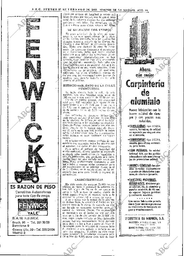 ABC MADRID 27-02-1969 página 44