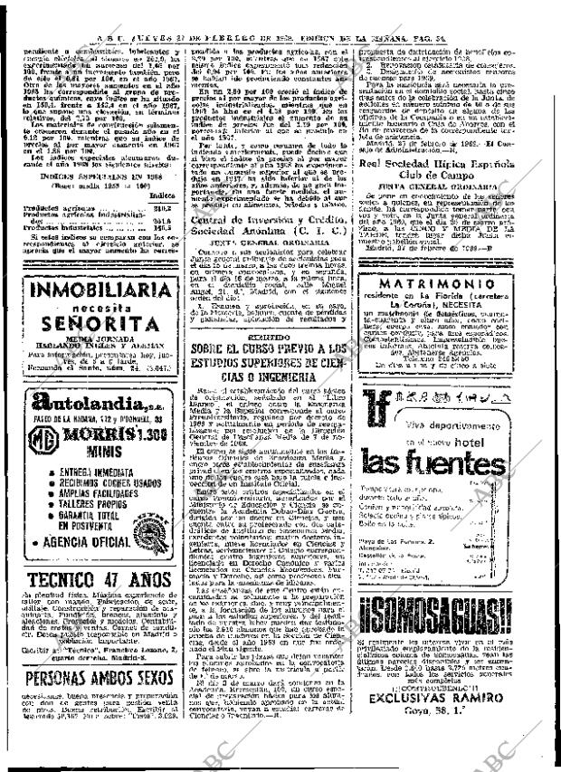 ABC MADRID 27-02-1969 página 54