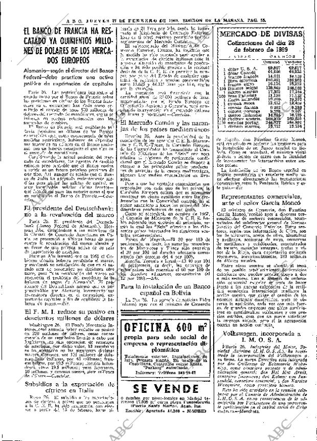 ABC MADRID 27-02-1969 página 55