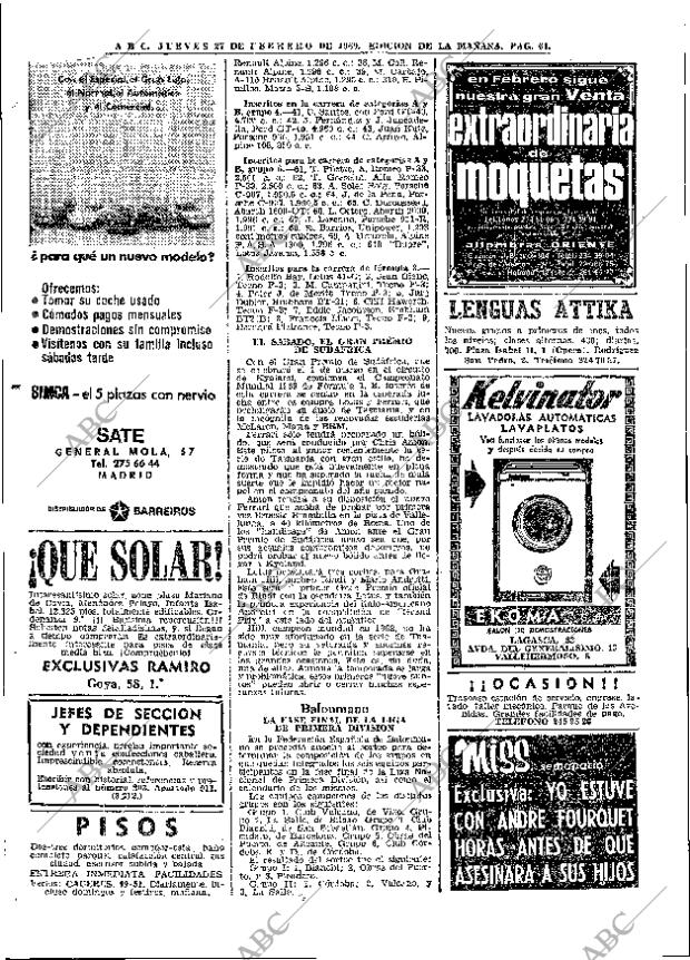 ABC MADRID 27-02-1969 página 64