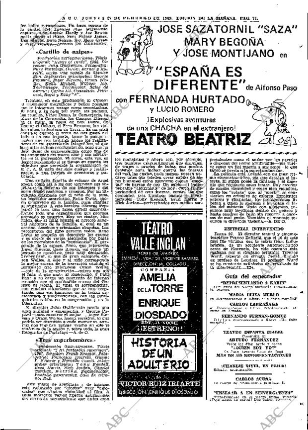 ABC MADRID 27-02-1969 página 71