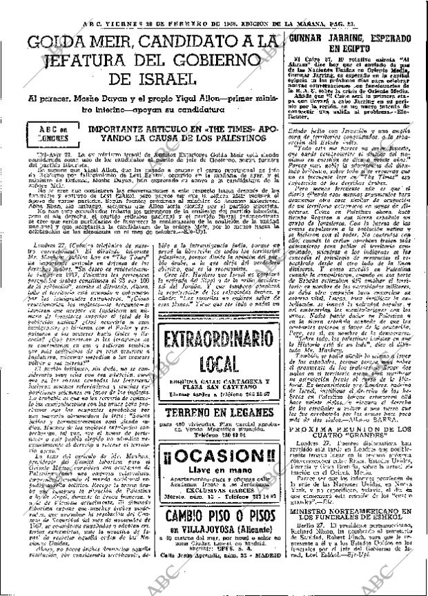 ABC MADRID 28-02-1969 página 23