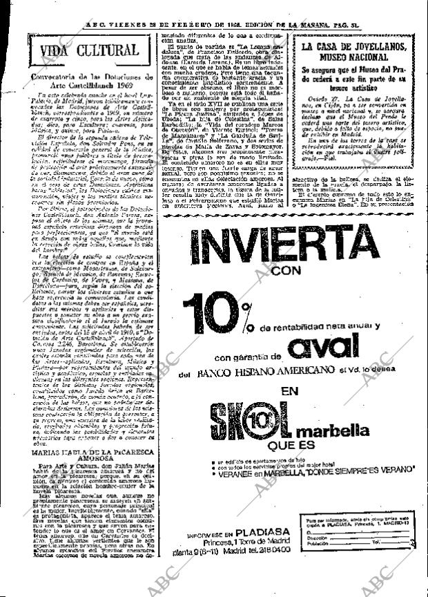 ABC MADRID 28-02-1969 página 51