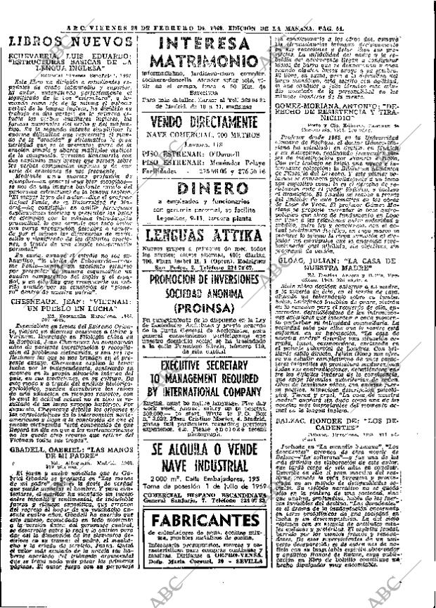 ABC MADRID 28-02-1969 página 54