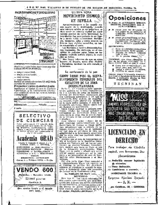 ABC SEVILLA 28-02-1969 página 34