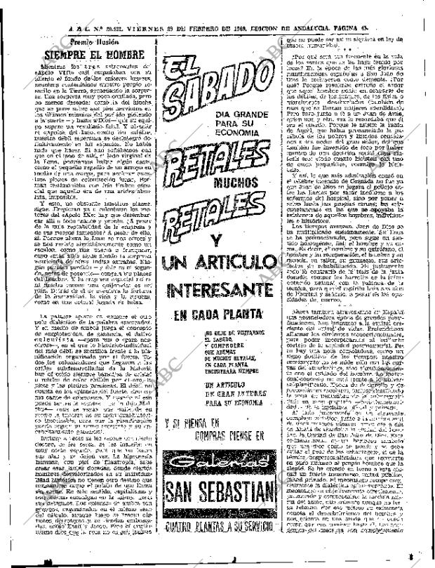 ABC SEVILLA 28-02-1969 página 45