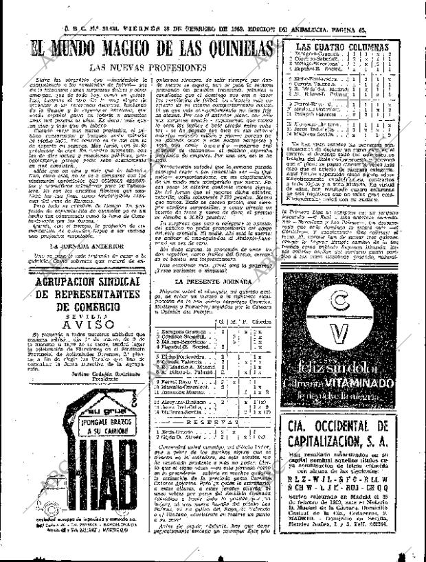 ABC SEVILLA 28-02-1969 página 63