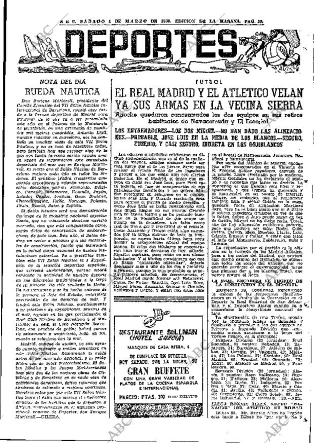 ABC MADRID 01-03-1969 página 69