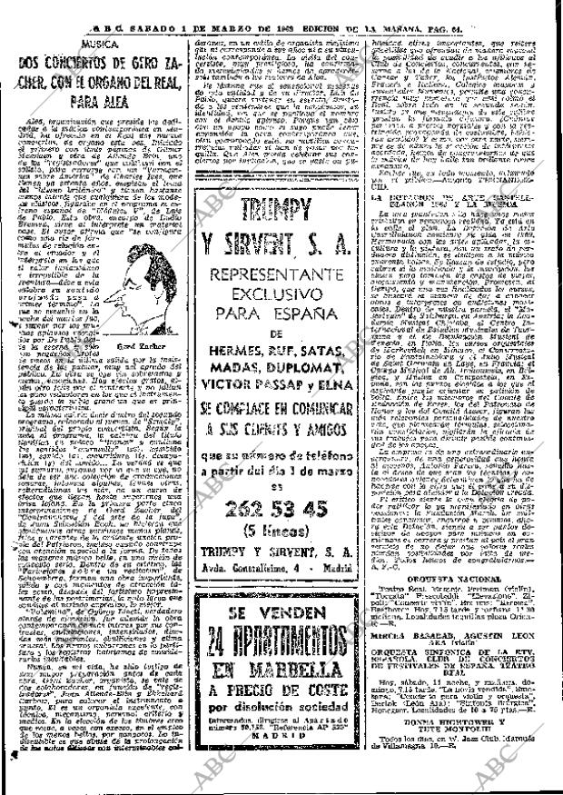 ABC MADRID 01-03-1969 página 74