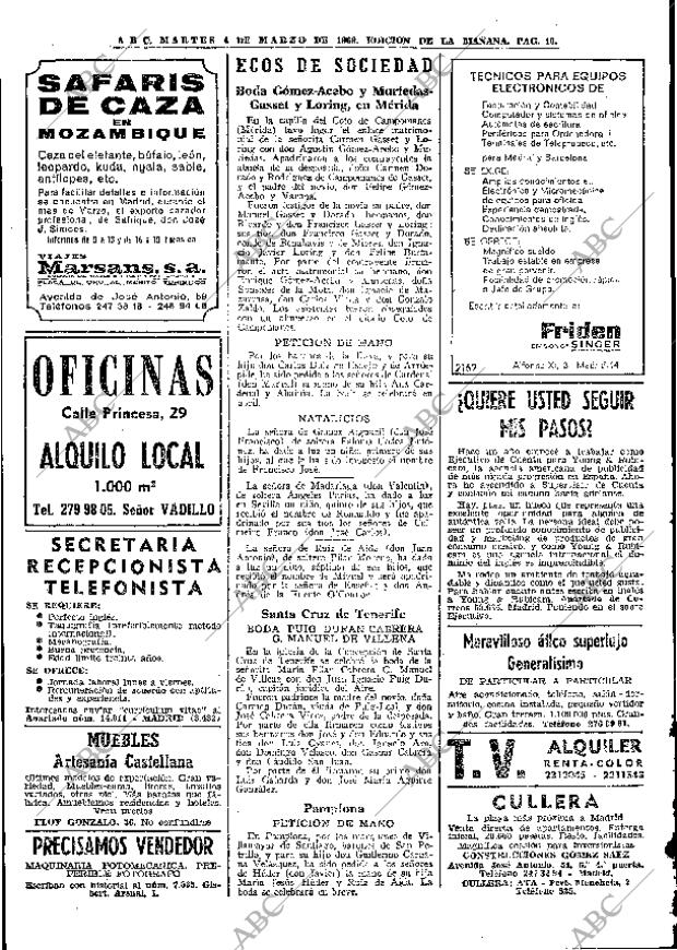 ABC MADRID 04-03-1969 página 52