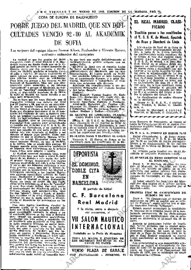 ABC MADRID 07-03-1969 página 85